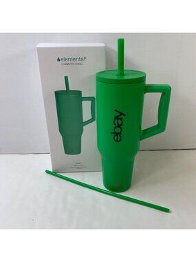 Elemental Commuter Series Green Tumbler Straw Lid 40 Oz eBayana